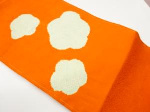 絞り抽象梅模様名古屋帯